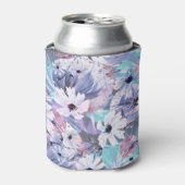 Botanische pracht: Creatieve Waterverf Blikjeskoeler (Blikje Voorkant)