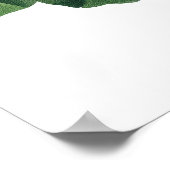 Botanische PREMIUM KWALITEITdrukknop van nasturtiu Poster (Hoek)