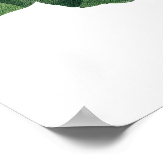 Botanische PREMIUM KWALITEITdrukknop van nasturtiu Poster (Hoek)