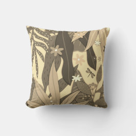 Botanische Print #12 Sepia Kussen