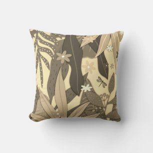 Botanische Print #12 Sepia Kussen