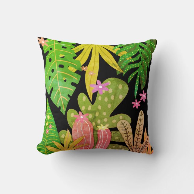 Botanische print #3 kussen (Voorkant)
