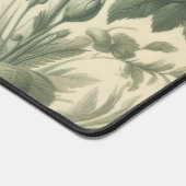  botanische print in groene tinten bureaumat (Hoek)