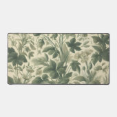  botanische print in groene tinten bureaumat (Voorkant)