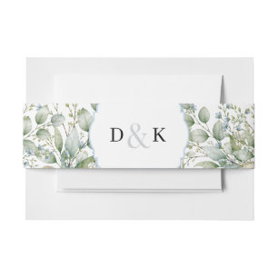 Botanische print  uitnodigingen wikkel