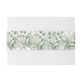 Botanische print  uitnodigingen wikkel (Achterkant Voorbeeld)