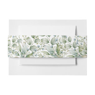 Botanische print  uitnodigingen wikkel