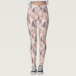 Botanische print van Earth Tones Leggings