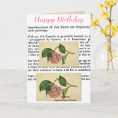 Botanische Print Verjaardag Kaart (Gele Bloem)