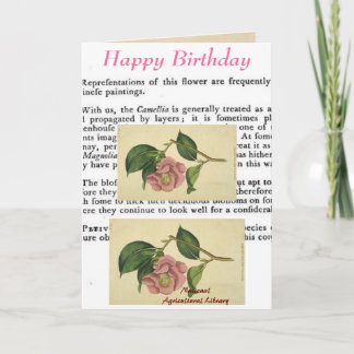 Botanische Print Verjaardag Kaart