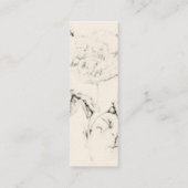 Botanische printkaart contactkaartje (Achterkant)