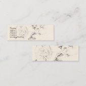 Botanische printkaart contactkaartje (Voorkant / Achterkant)