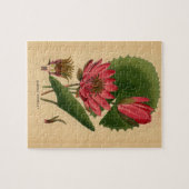  botanische printroze waterLily Lotus Legpuzzel (Horizontaal)