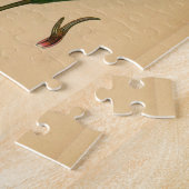  botanische printroze waterLily Lotus Legpuzzel (Zijkant)