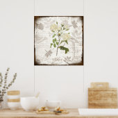  botanische prints ~ Engels Roos (Keuken)
