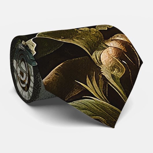 Botanische producten in een Oerwoud Stropdas (Opgerold)