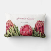 Botanische Proteas Bloemenkussen van het paar Kussen (Voorkant)