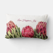 Botanische Proteas Bloemstuk Kussens voor het Paar (Achterkant)