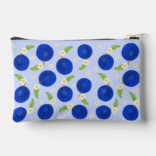 Botanische Pruimen Collectie Blauw Etui (Achterkant)
