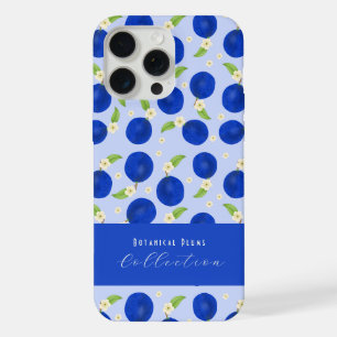 Botanische Pruimen Collectie Blauw iPhone 15 Pro Max Case