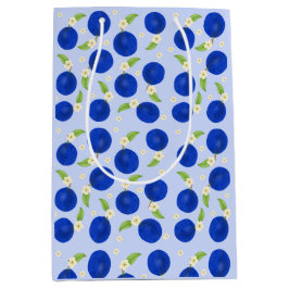 Botanische Pruimen Collectie Blauw Medium Cadeauzakje
