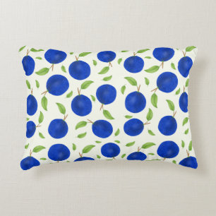 Botanische pruimen collectie ivoor accent kussen