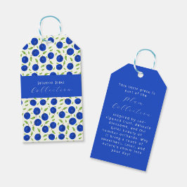 Botanische Pruimen Collectie Ivoor Cadeaulabel