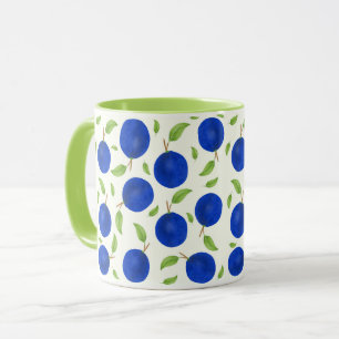 Botanische pruimen collectie ivoor mok