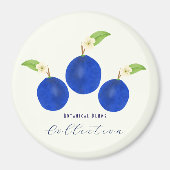 Botanische Pruimen Collectie Magneet (Voorkant)