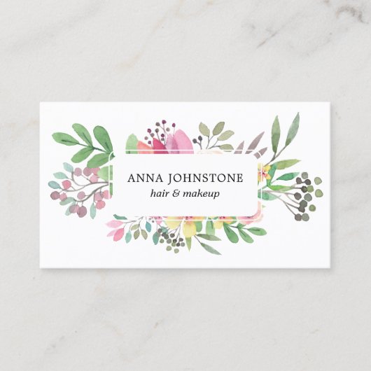 Botanische QR-code | benoeming Visitekaartje (Voorkant)