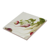 Botanische radijzen tegeltje (Zijkant)