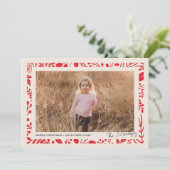 Botanische rand feestdagenkaart (Staand voorkant)