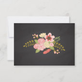 Botanische reactiekaart met grote ademhaling RSVP kaartje (Achterkant)