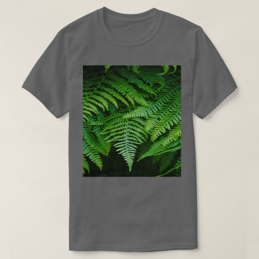 botanische regenwouden tropische visblad t-shirt (Design voorkant)
