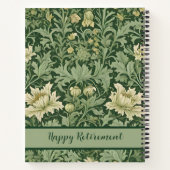 Botanische Retirement Gifts voor Moeder Groen Notitieboek (Achterkant)