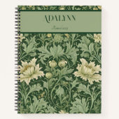 Botanische Retirement Gifts voor Moeder Groen Notitieboek (Voorkant)