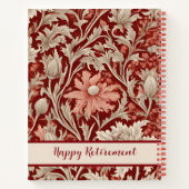  Botanische Retirement Gifts voor Moeder Rood Notitieboek (Achterkant)