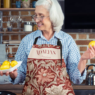  Botanische Retirement Gifts voor Moeder Rood Schort