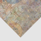 Botanische Retro Victoriaans-oude weefseltape Tissuepapier (Detail)