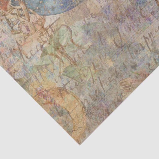  Botanische Retro Victoriaans-oude weefseltape Tissuepapier (Detail)