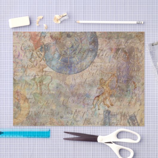 Botanische Retro Victoriaans-oude weefseltape Tissuepapier (Craft)