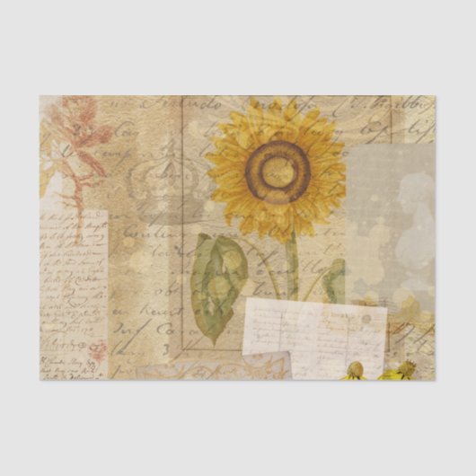 Botanische Retro Victoriaans-oude weefseltape Tissuepapier (Voorkant)