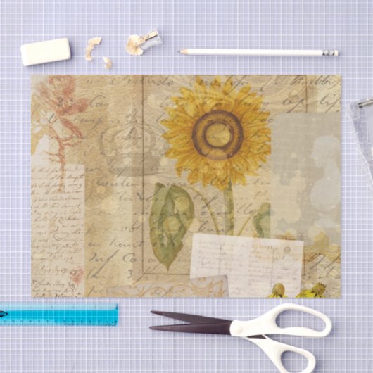 Botanische Retro Victoriaans-oude weefseltape Tissuepapier (Craft)