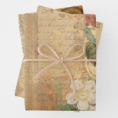 botanische retro Victoriaans ouderdom Inpakpapier Vel (In situ)