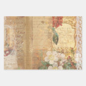botanische retro Victoriaans ouderdom Inpakpapier Vel (Voorkant)