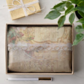 botanische retro Victoriaans ouderdom Tissuepapier (Geschenk)