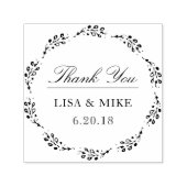 Botanische reuzenbruiloft - Favor Dank je Zelfinktende Stempel (Design)