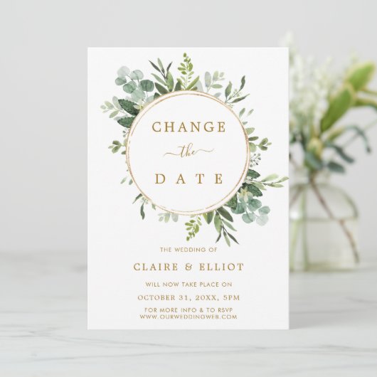 Botanische reuzenweduwen veranderen de datum kaart (Staand voorkant)