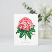 botanische Rhododendron ventilator Briefkaart (Staand voorkant)