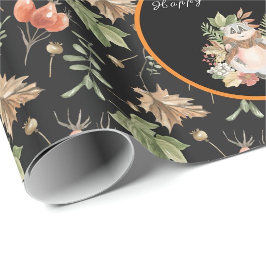 Botanische ring past Tekst en Kleur aan Cadeaupapier (Rol Hoek)